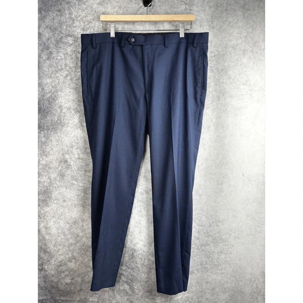 Lauren Ralph Lauren Men's Blue Flat Front Dress Pants Size 38x30